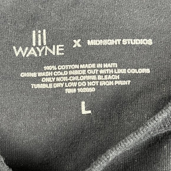 Lil Wayne x Midnight Studio Tha Carter V Hi Mom T Shirt Black Rap Hip Hop SS  L - Picture 4 of 4